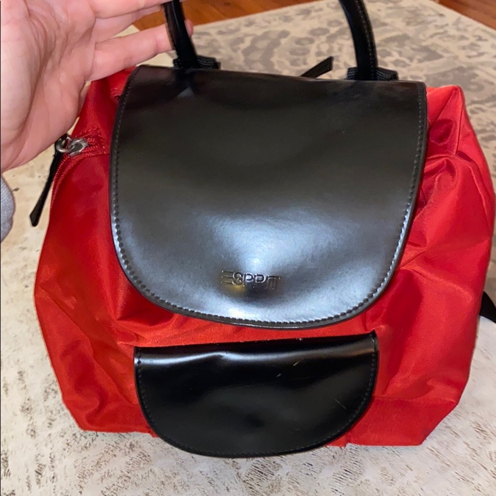 Small red and black ESPRIT backpack